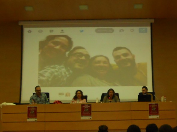 Joan Tomàs Pujolà (Universitat de Barcelona), Olga Juan Lázaro (Instituto Cervantes), Ana Gimeno Sanz (Universitat Politécnica de València), Iñaki Calvo Sánchez (Editorial Difusión). Mesa redonda: ¿De dónde venimos y hacia dónde vamos? Nuevas tendencias en tecnologías educativas para E/LE.