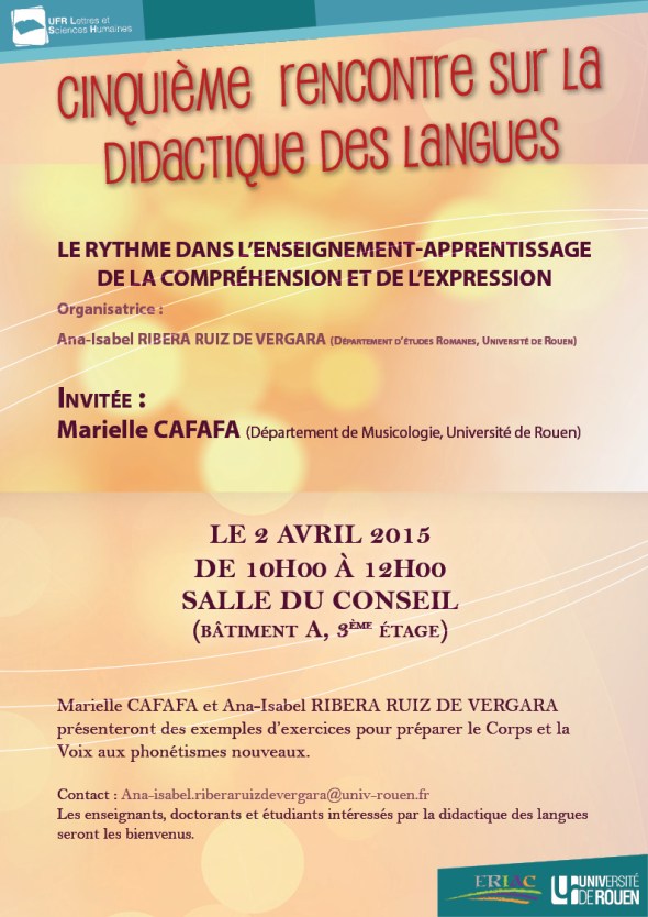 Cinquième Rencontre Didactique Langues-2015
