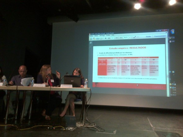 Communications de M.C. Ainciburu, A. Doquin et L.J. Santos. 